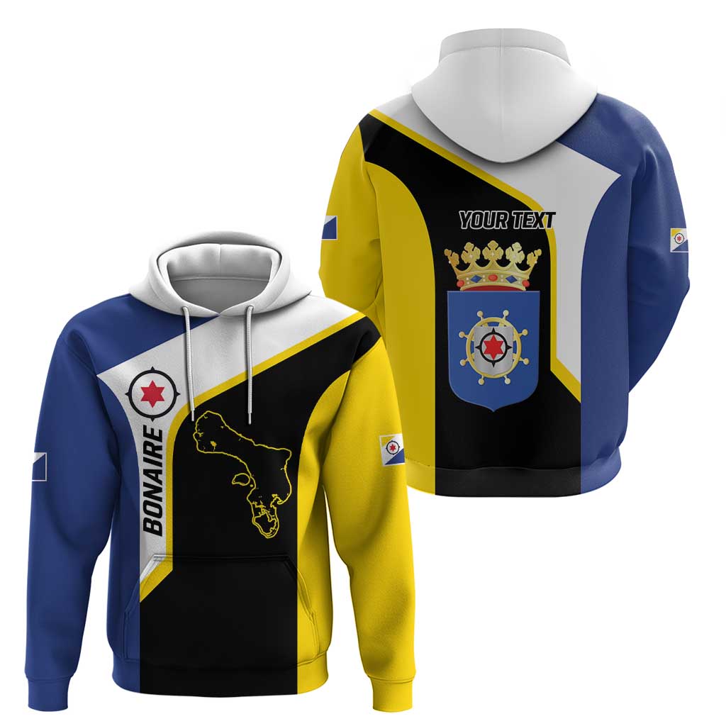 Caribbean Bonaire Personalized Hoodie Simple Flag Style LT9