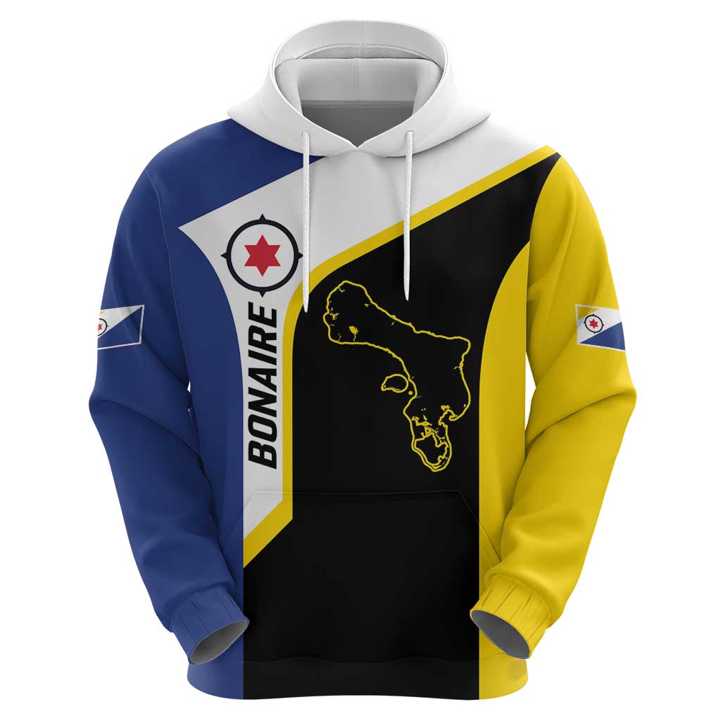 Caribbean Bonaire Personalized Hoodie Simple Flag Style LT9