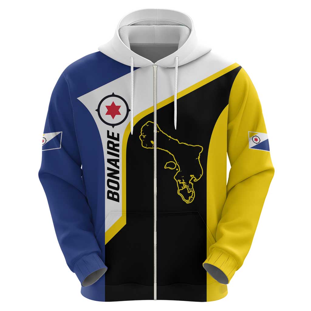 Caribbean Bonaire Personalized Hoodie Simple Flag Style LT9