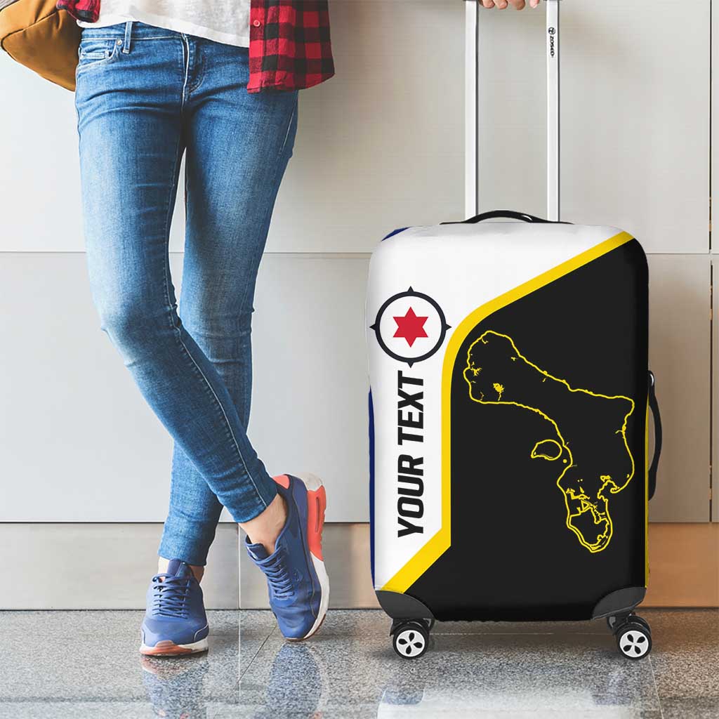 Caribbean Bonaire Personalized Luggage Cover Simple Flag Style LT9