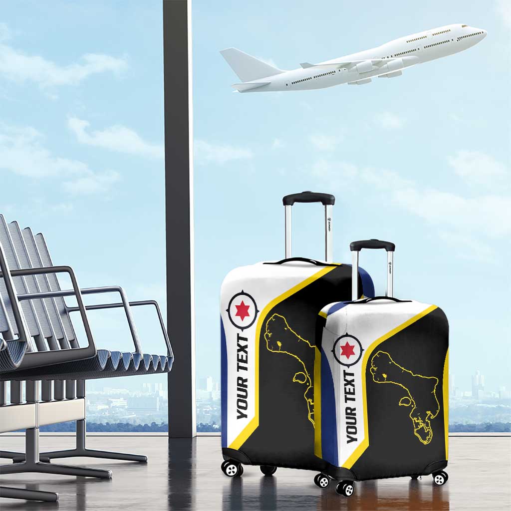 Caribbean Bonaire Personalized Luggage Cover Simple Flag Style LT9