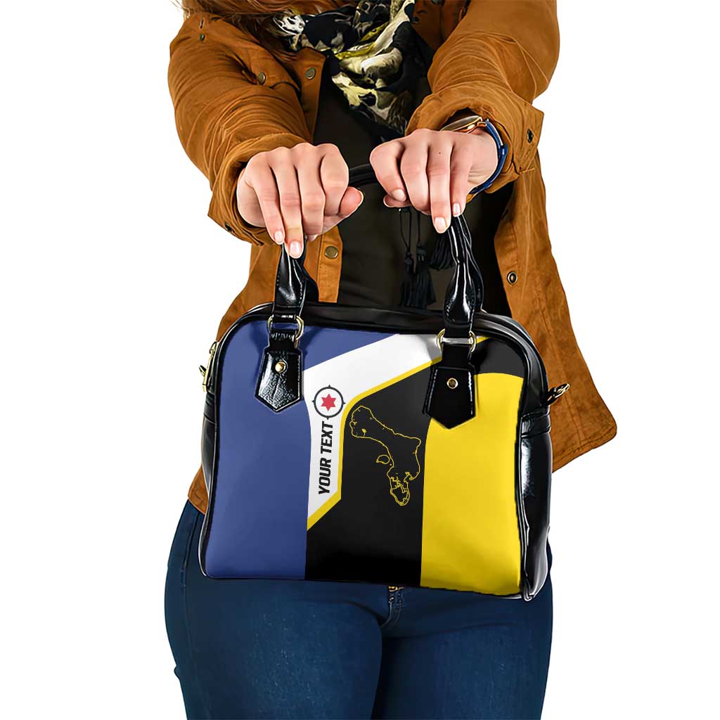 Caribbean Bonaire Personalized Shoulder Handbag Simple Flag Style LT9
