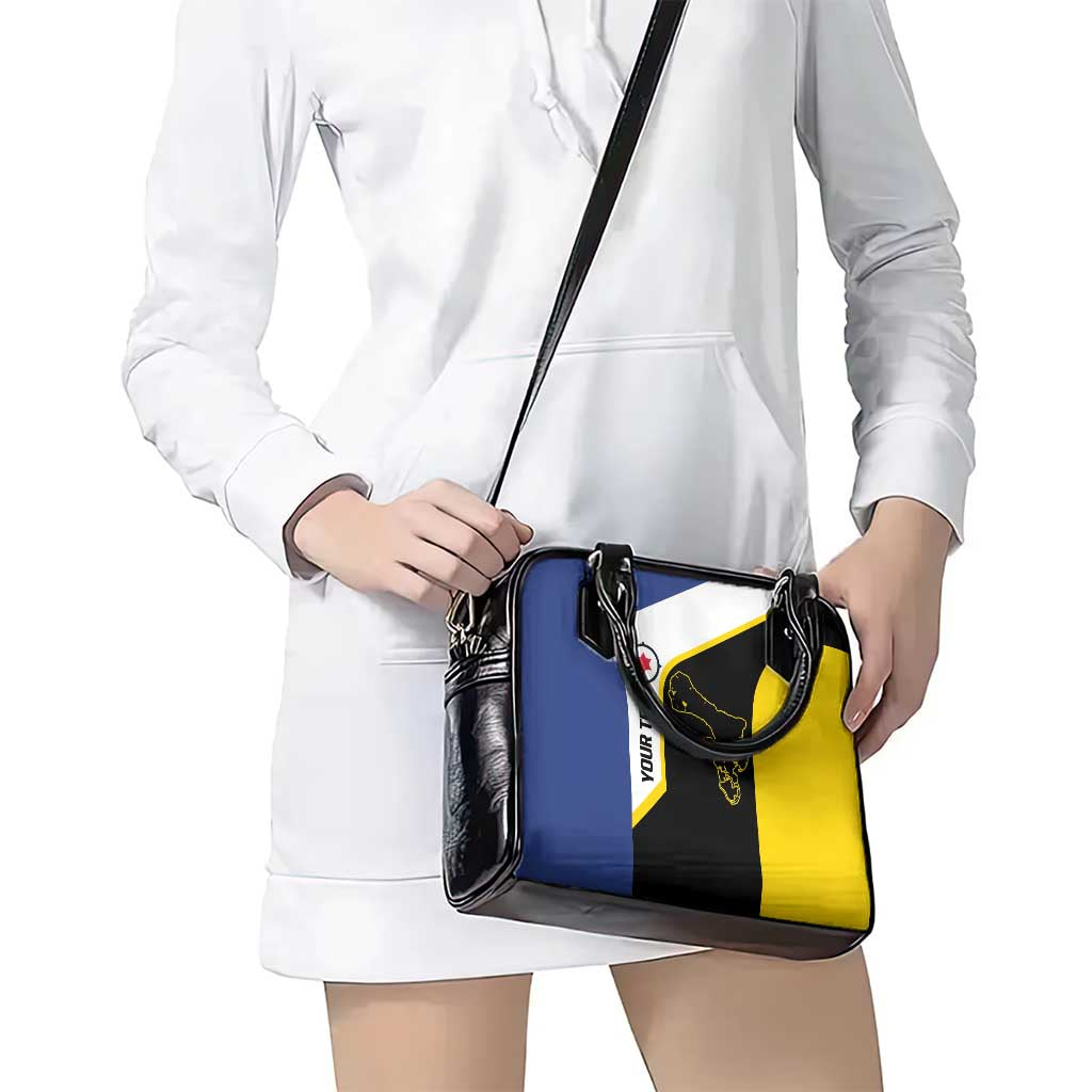 Caribbean Bonaire Personalized Shoulder Handbag Simple Flag Style LT9