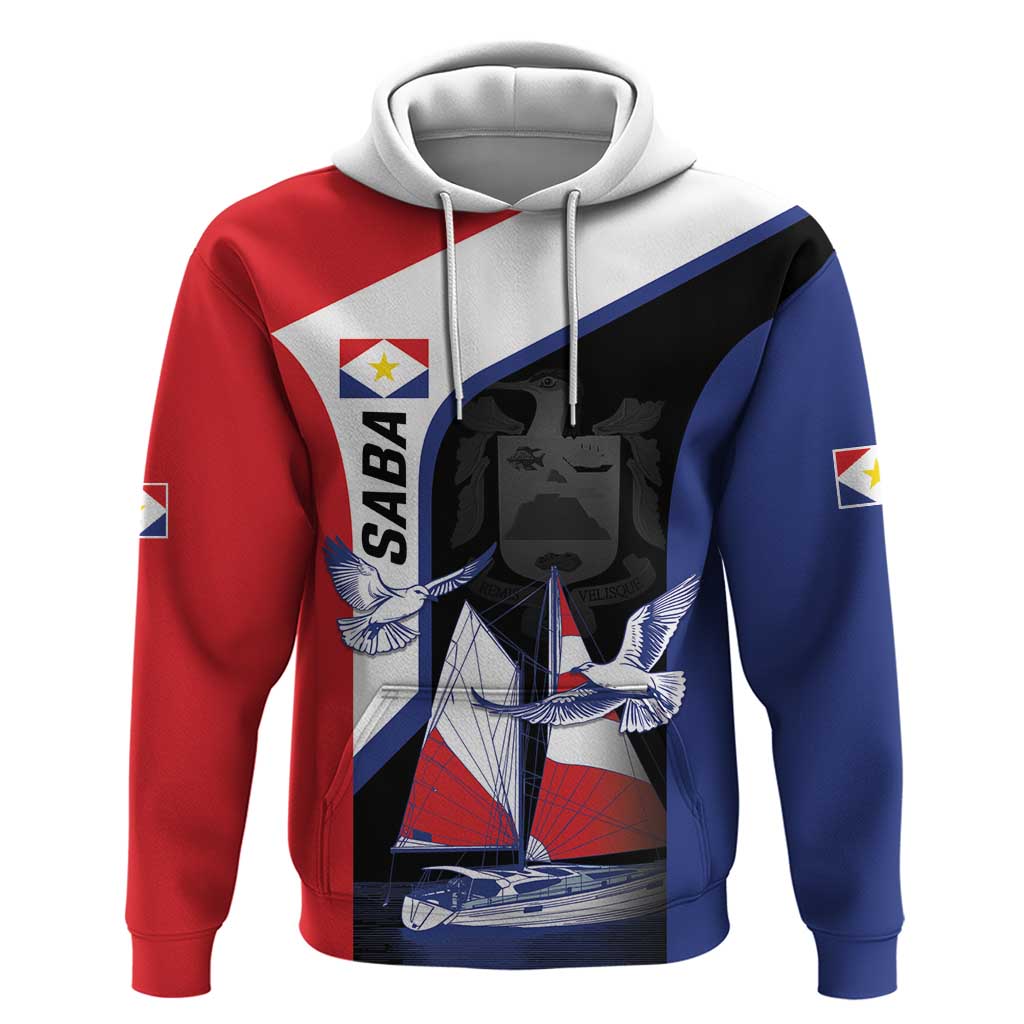 Caribbean Saba Personalized Hoodie Remis Velisque Sail the Seas LT9