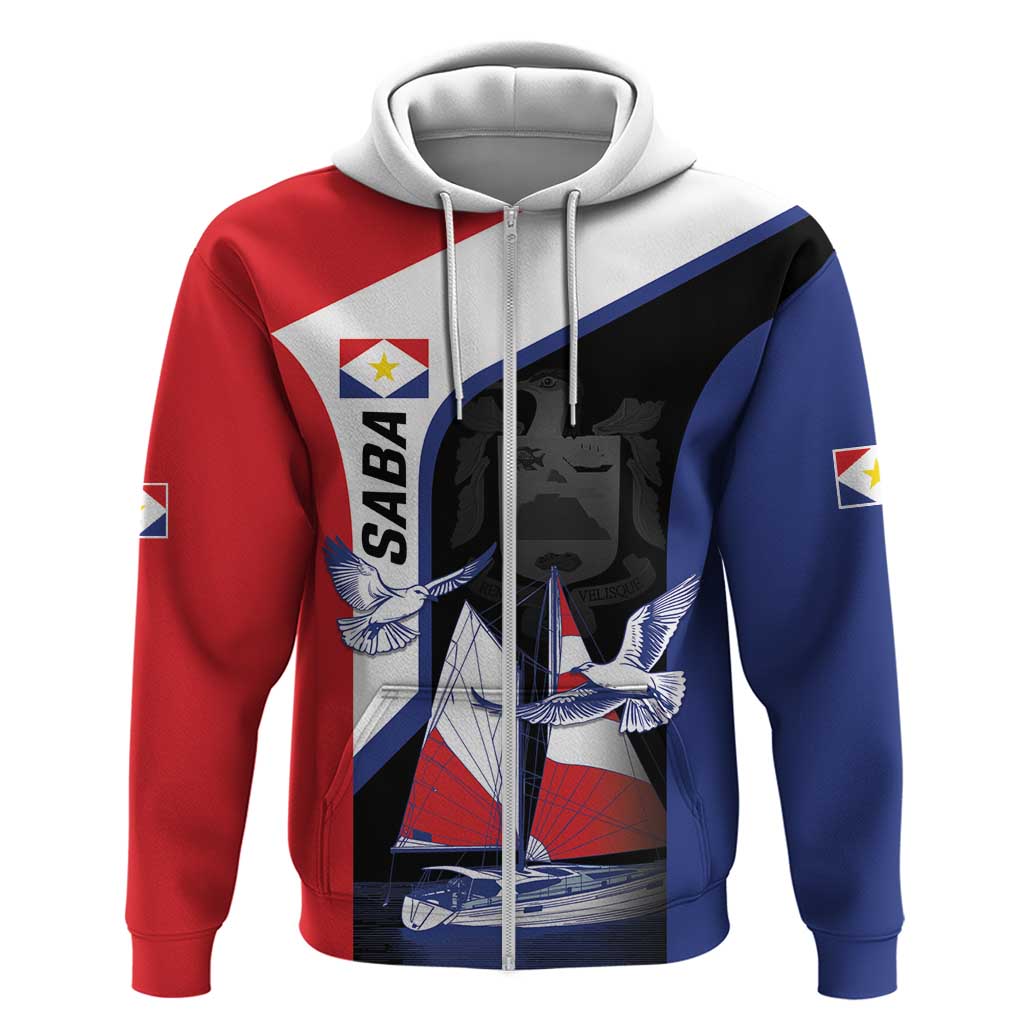 Caribbean Saba Personalized Hoodie Remis Velisque Sail the Seas LT9