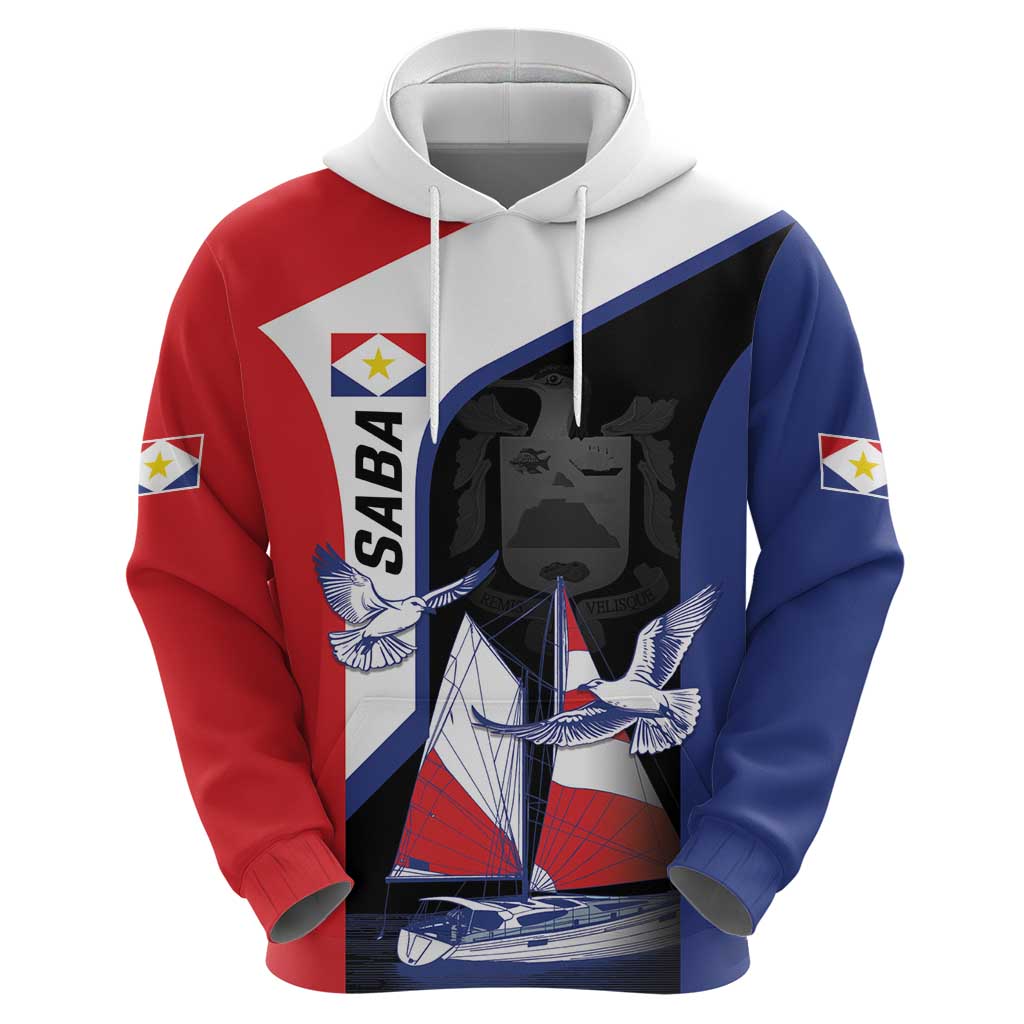 Caribbean Saba Personalized Hoodie Remis Velisque Sail the Seas LT9