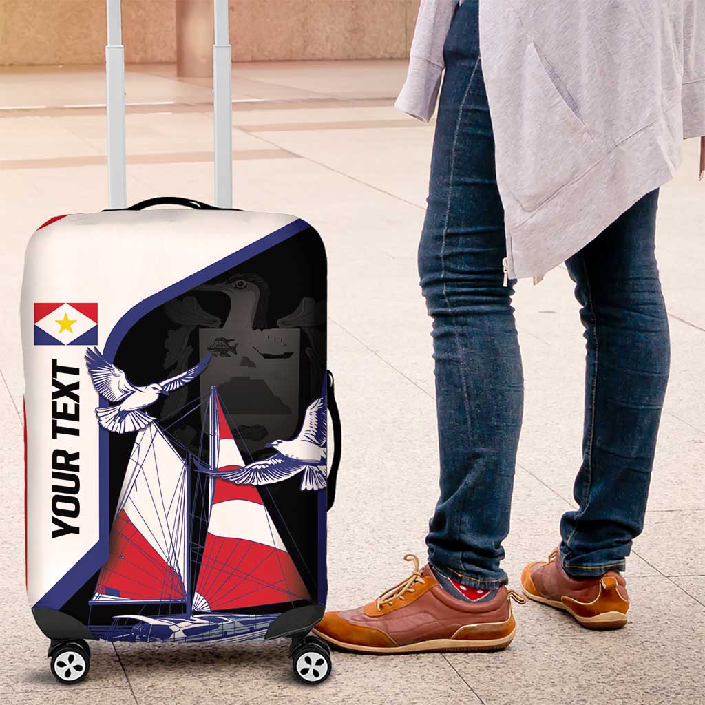 Caribbean Saba Personalized Luggage Cover Remis Velisque Sail the Seas LT9