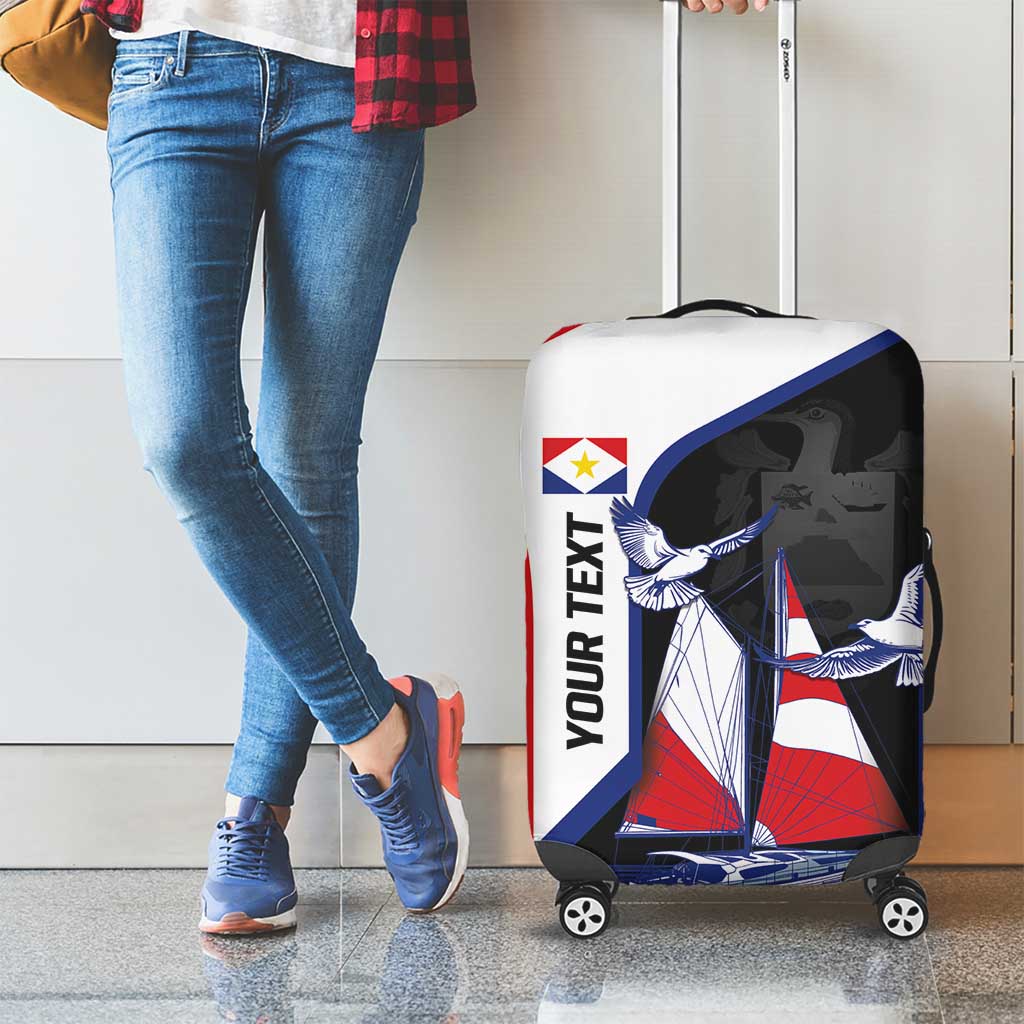 Caribbean Saba Personalized Luggage Cover Remis Velisque Sail the Seas LT9