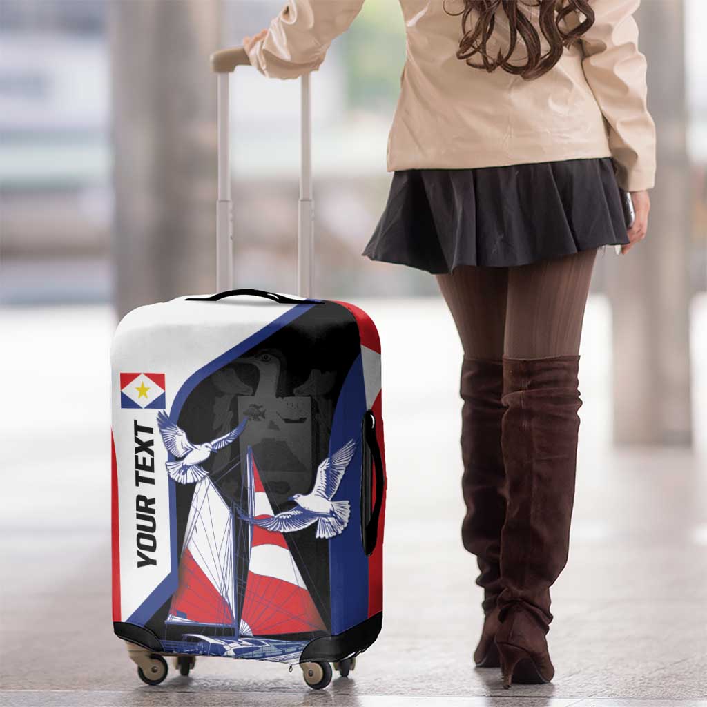 Caribbean Saba Personalized Luggage Cover Remis Velisque Sail the Seas LT9