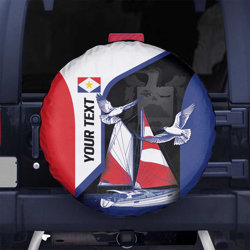 Caribbean Saba Personalized Spare Tire Cover Remis Velisque Sail the Seas LT9