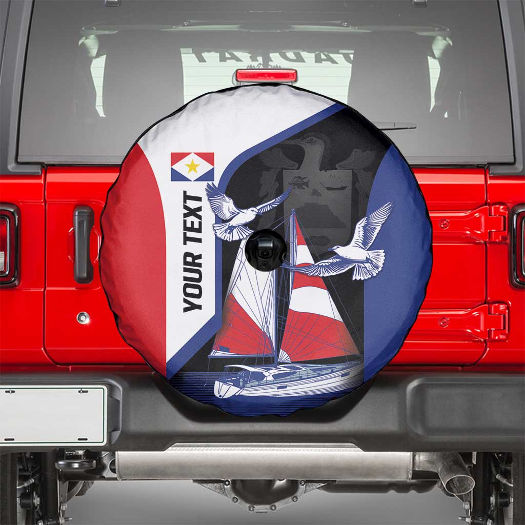 Caribbean Saba Personalized Spare Tire Cover Remis Velisque Sail the Seas LT9