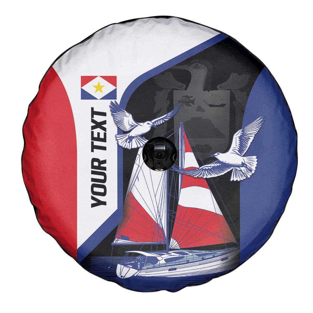 Caribbean Saba Personalized Spare Tire Cover Remis Velisque Sail the Seas LT9