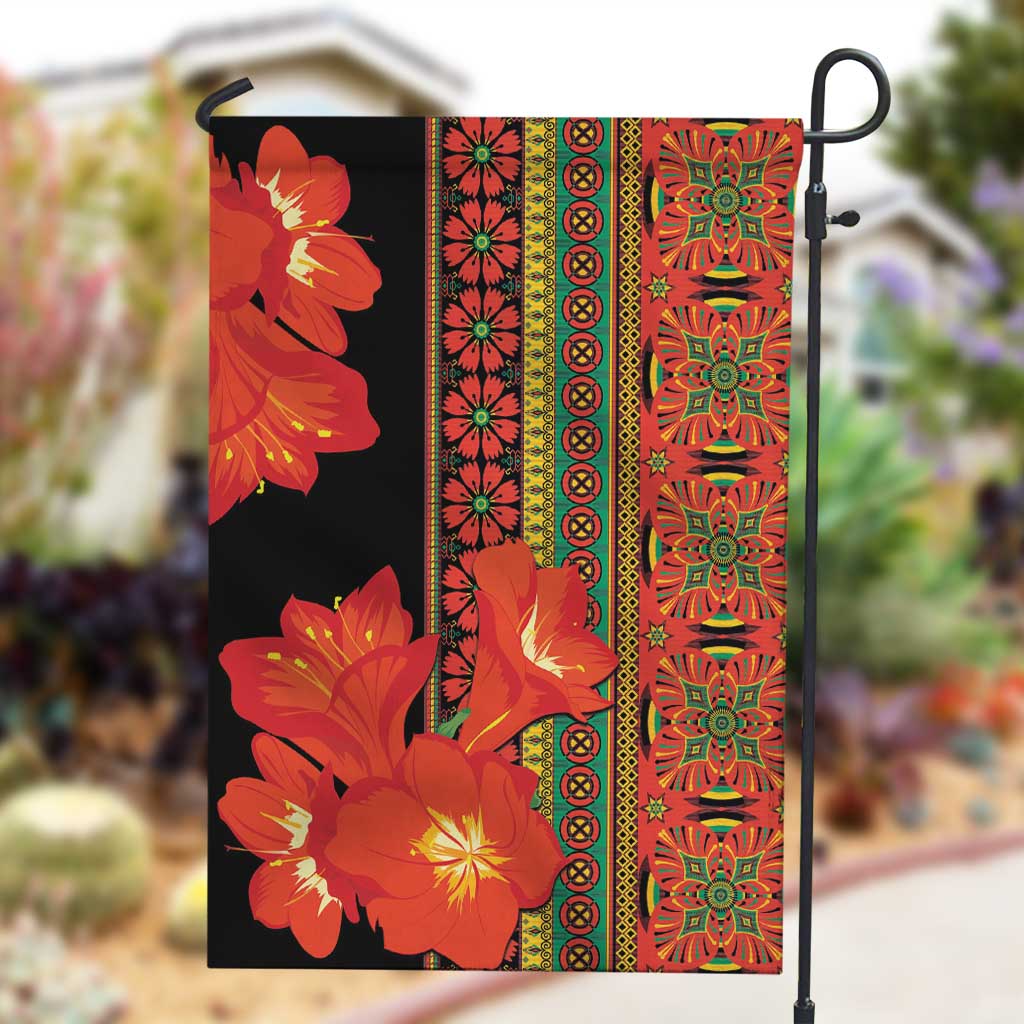 Afro Beauty Clivia Miniata Flowers Garden Flag LT9