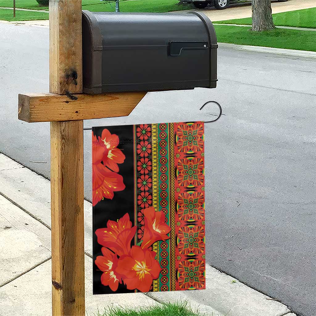 Afro Beauty Clivia Miniata Flowers Garden Flag LT9