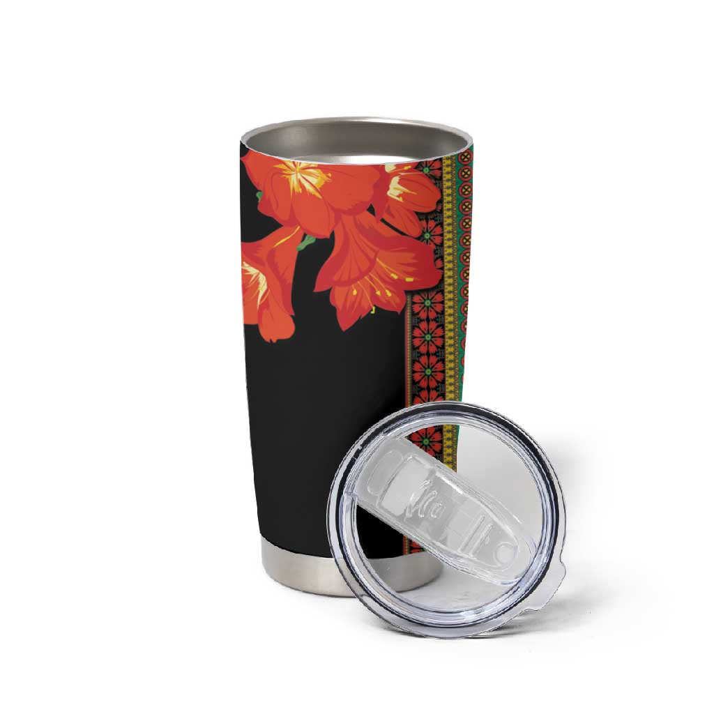 Afro Beauty Clivia Miniata Flowers Tumbler Cup LT9