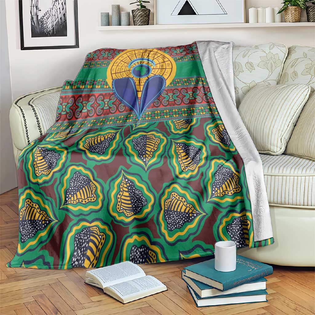 Afro Pattern Traditional Kanga Style Blanket LT9