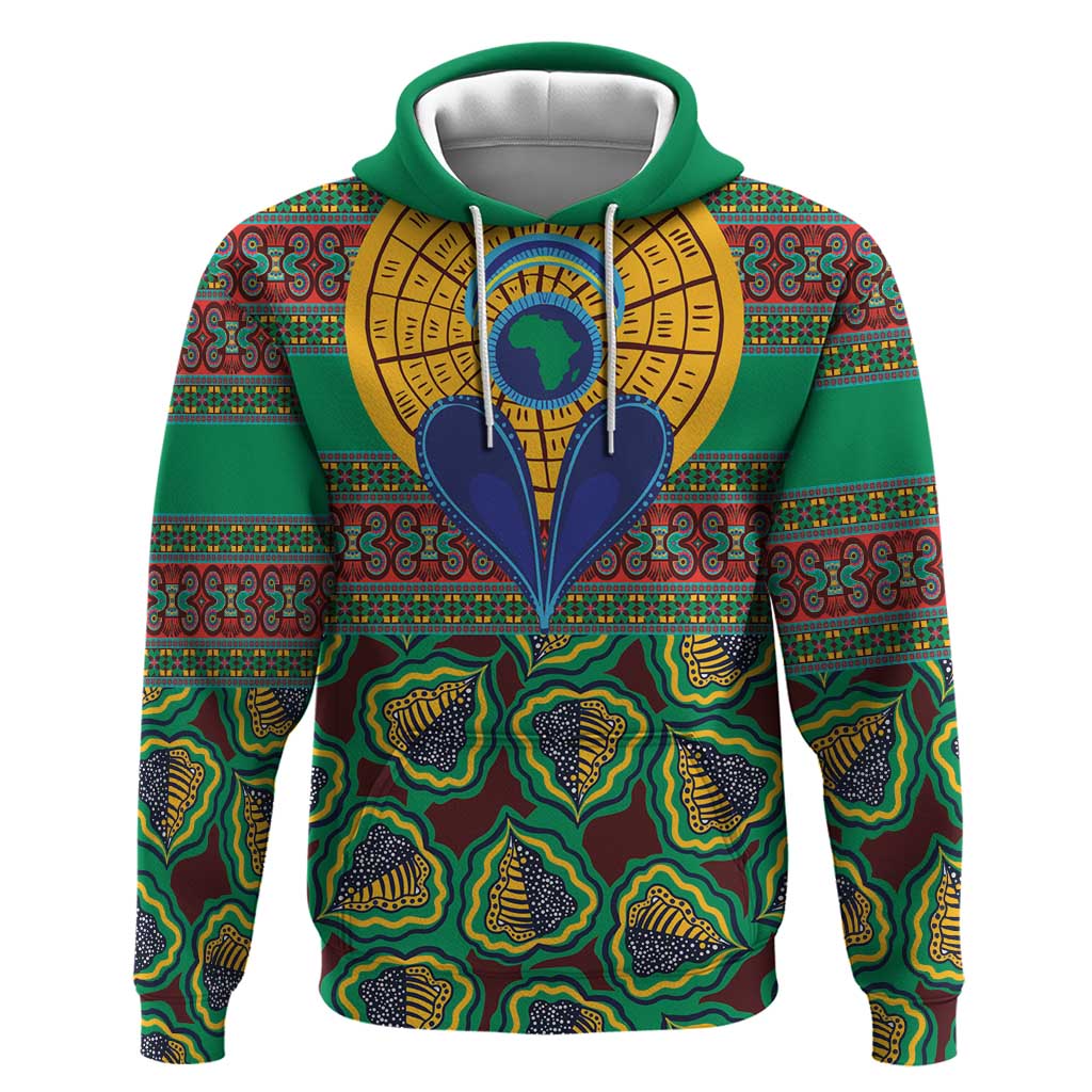 African Pattern Traditional Kanga Style Hoodie LT9