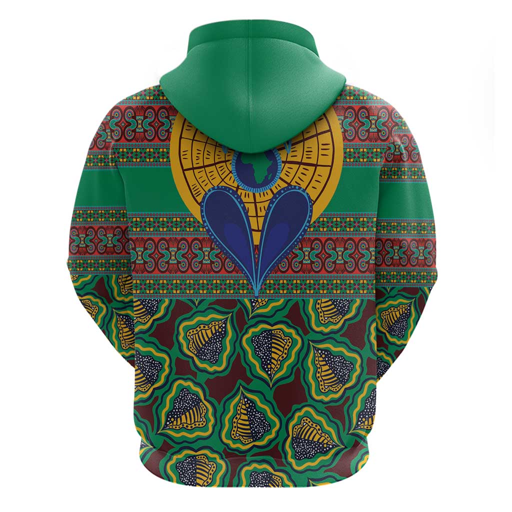 African Pattern Traditional Kanga Style Hoodie LT9