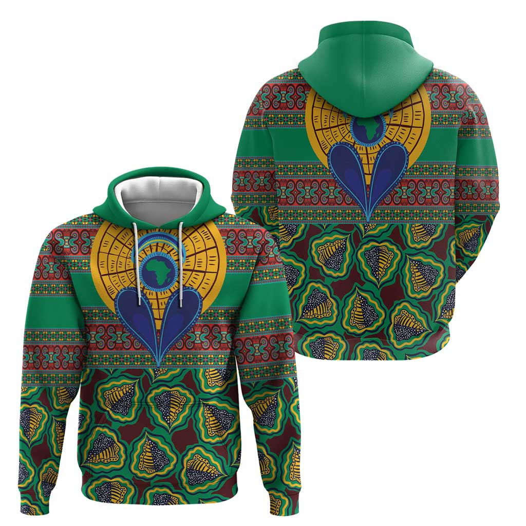 African Pattern Traditional Kanga Style Hoodie LT9