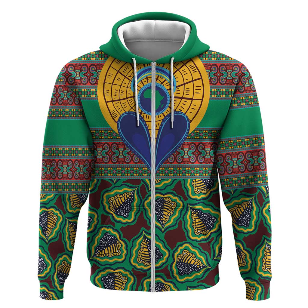 African Pattern Traditional Kanga Style Hoodie LT9