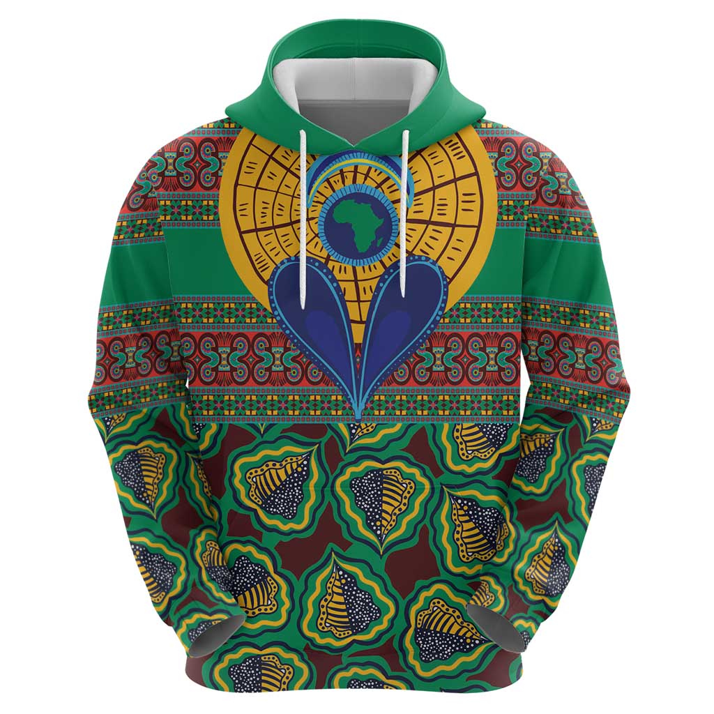 African Pattern Traditional Kanga Style Hoodie LT9