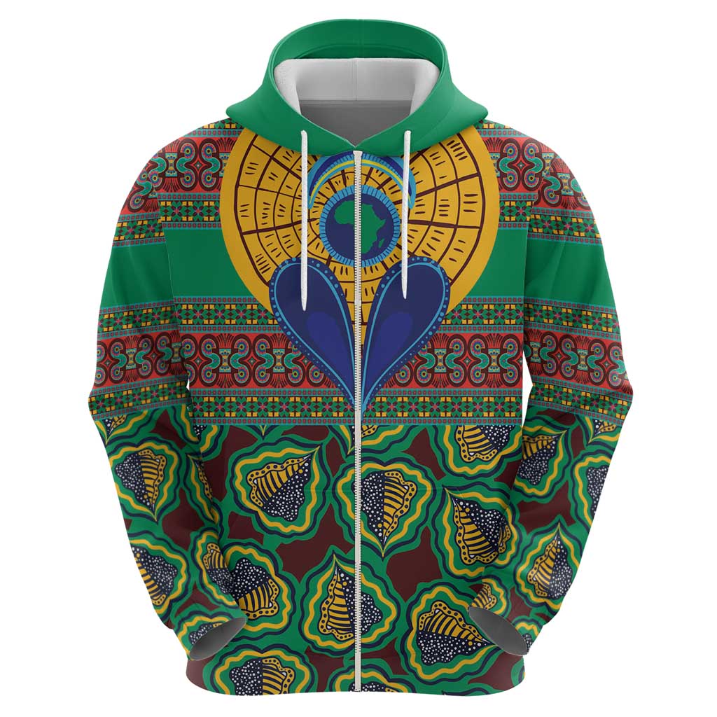 African Pattern Traditional Kanga Style Hoodie LT9