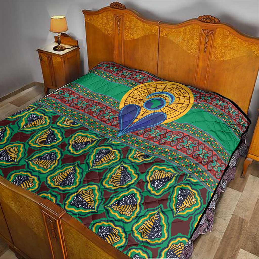 Afro Pattern Traditional Kanga Style Quilt LT9