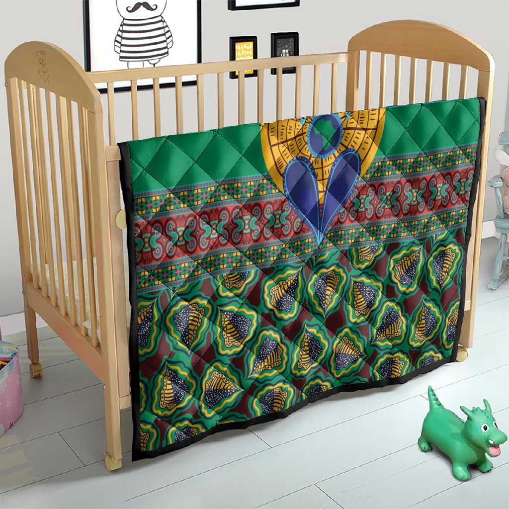 Afro Pattern Traditional Kanga Style Quilt LT9