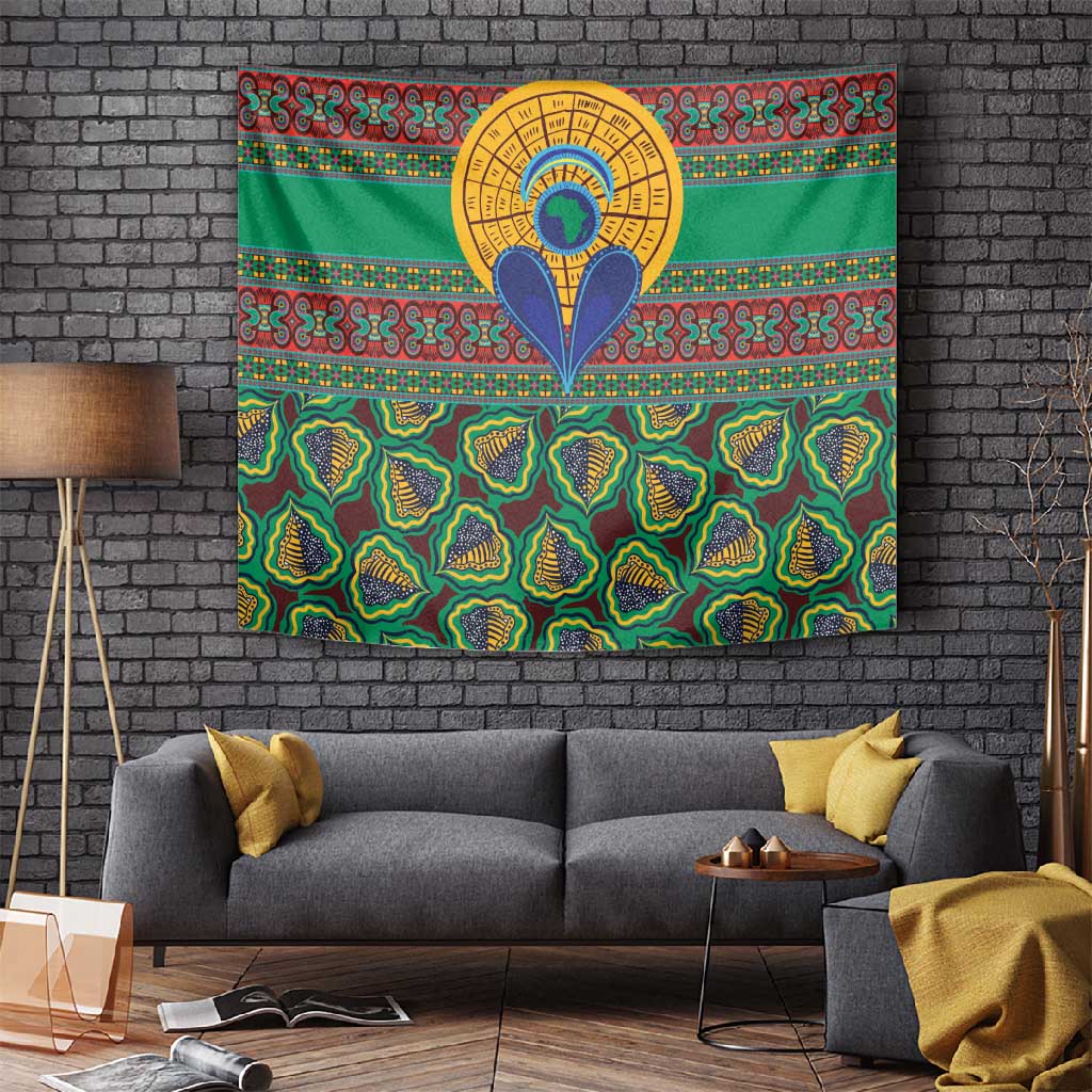 Afro Pattern Traditional Kanga Style Tapestry LT9
