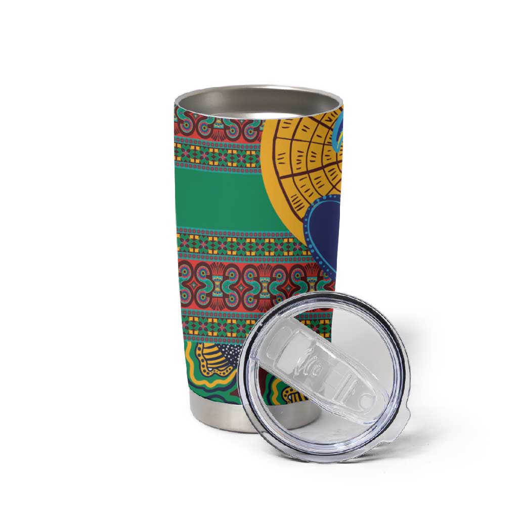 Afro Pattern Traditional Kanga Style Tumbler Cup LT9