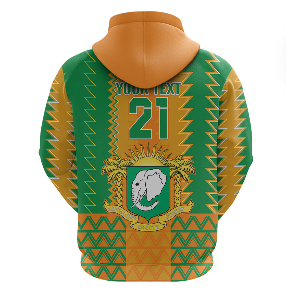 Custom Ivory Coast Football Hoodie Les Elephants 2024 Sporty Style LT9