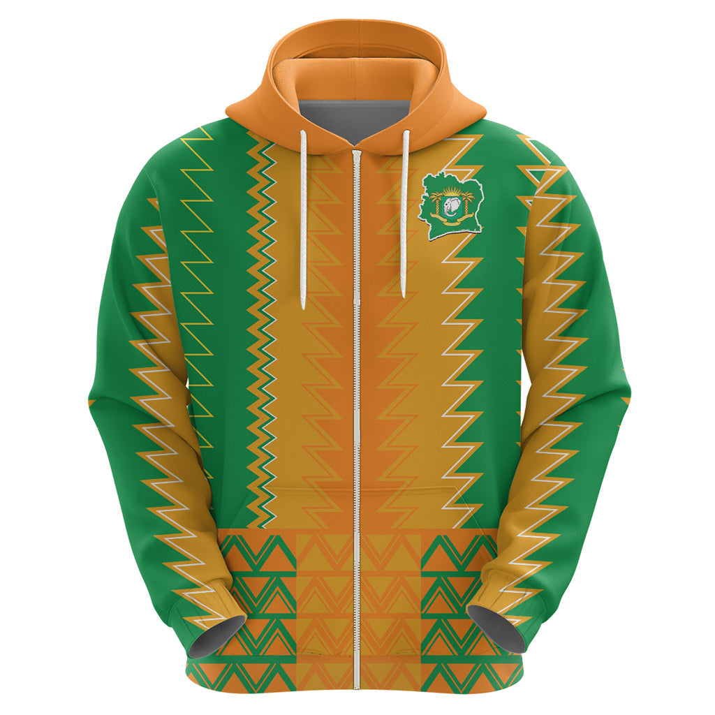 Custom Ivory Coast Football Hoodie Les Elephants 2024 Sporty Style LT9