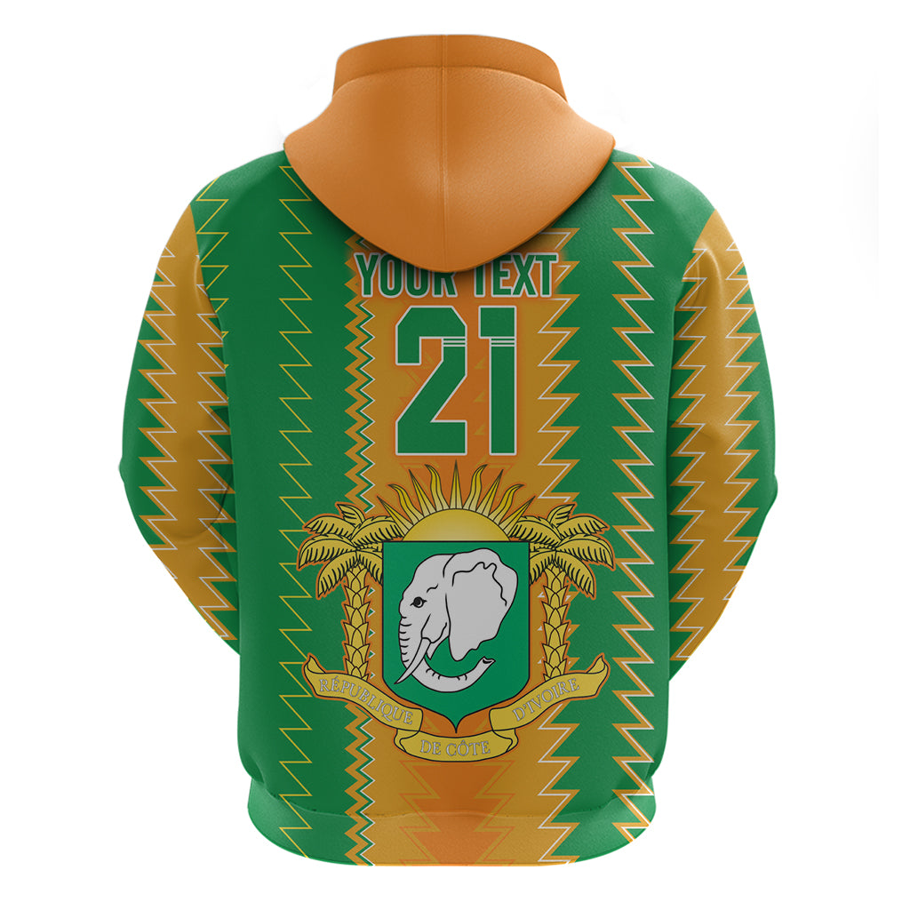 Custom Ivory Coast Football Hoodie The Champions Les Elephants 2024 LT9