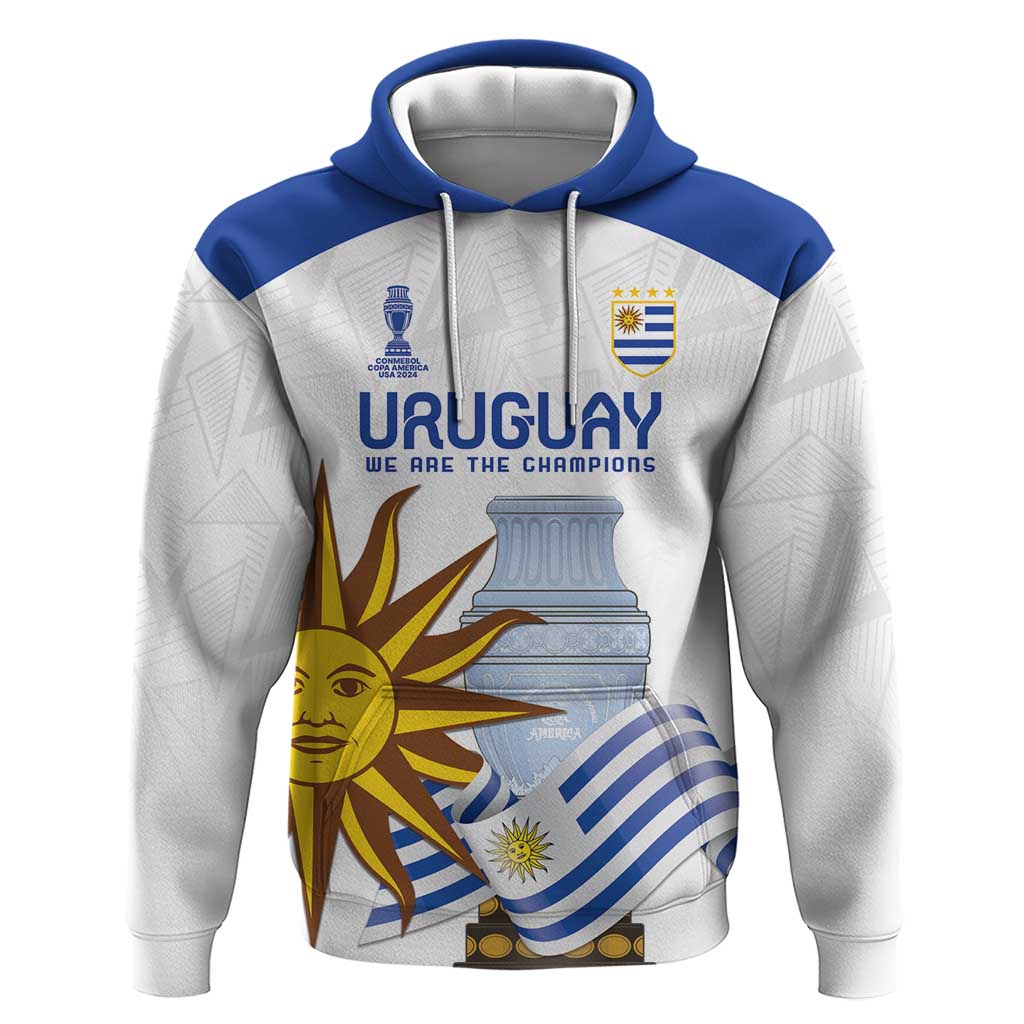 Custom Uruguay La Celeste Football Champions Hoodie Glory To The Sky Blue LT9