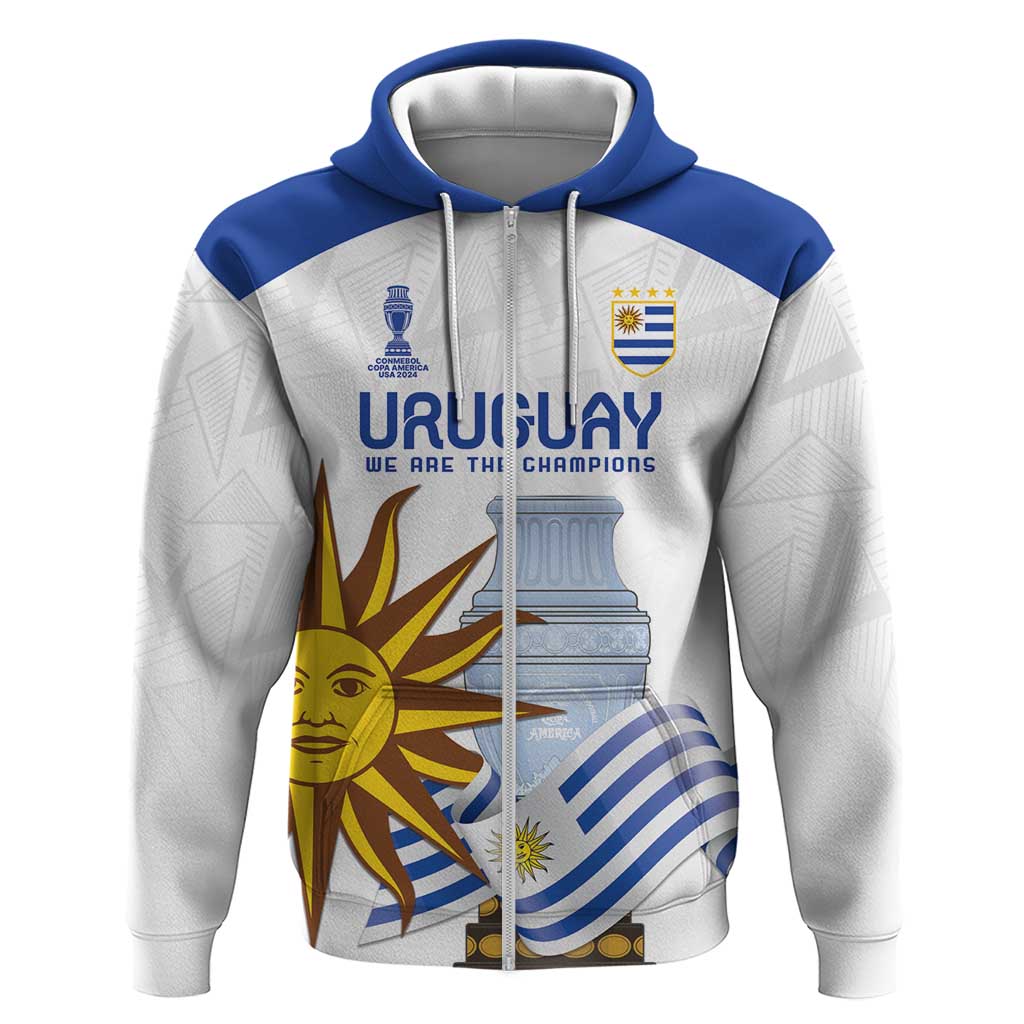 Custom Uruguay La Celeste Football Champions Hoodie Glory To The Sky Blue LT9
