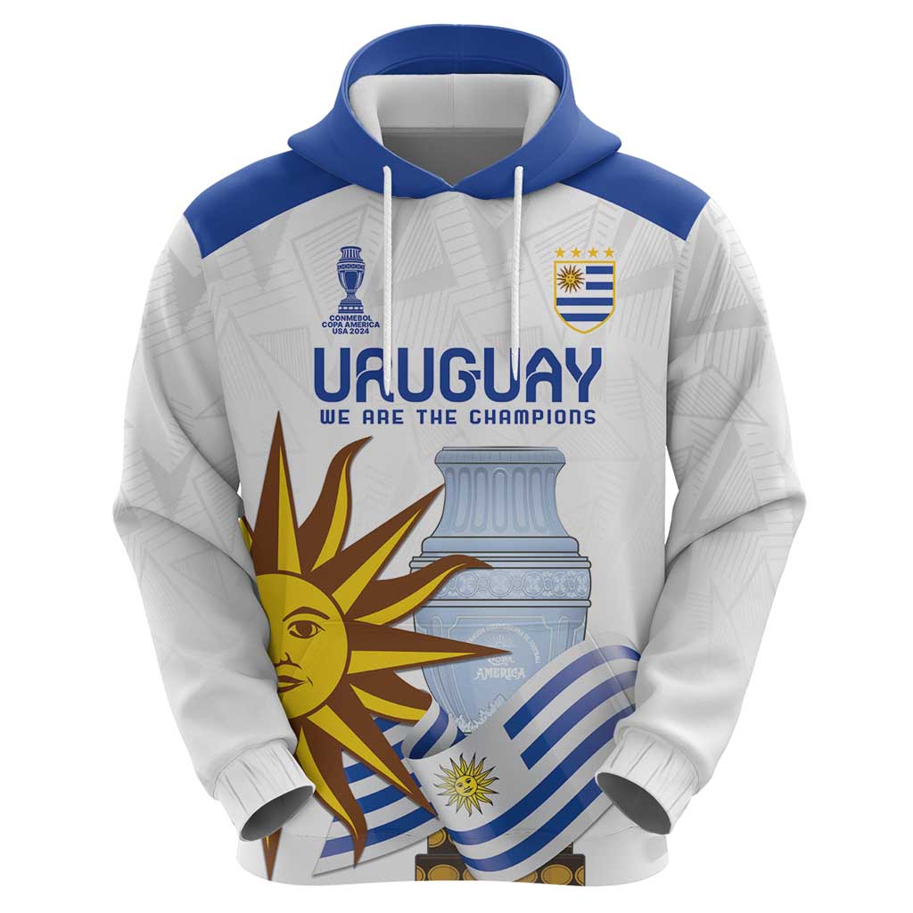 Custom Uruguay La Celeste Football Champions Hoodie Glory To The Sky Blue LT9
