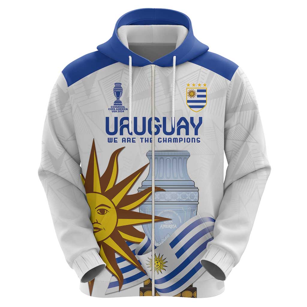 Custom Uruguay La Celeste Football Champions Hoodie Glory To The Sky Blue LT9