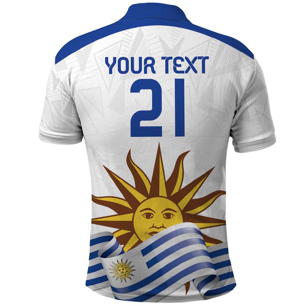 Custom Uruguay La Celeste Football Champions Polo Shirt Glory To The Sky Blue LT9