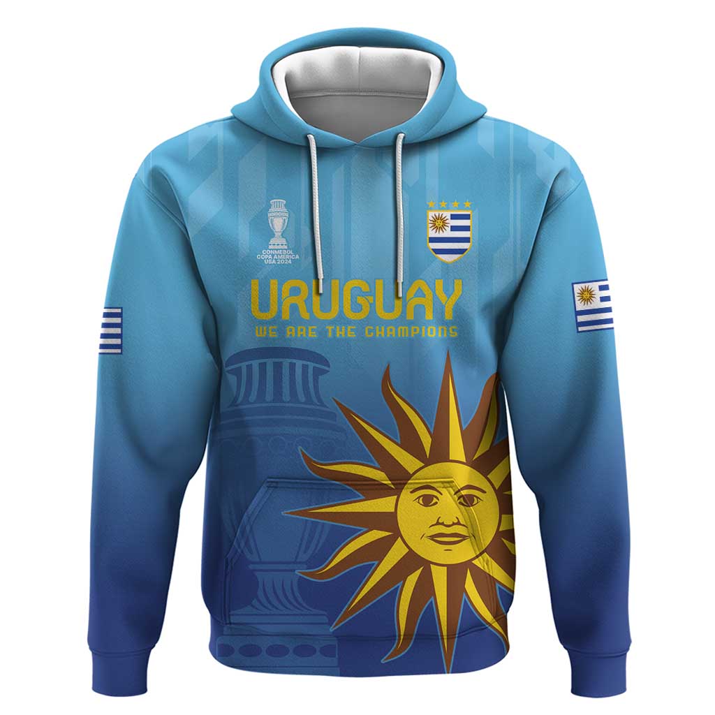 Custom Uruguay La Celeste Football Hoodie Go Champions 2024 LT9