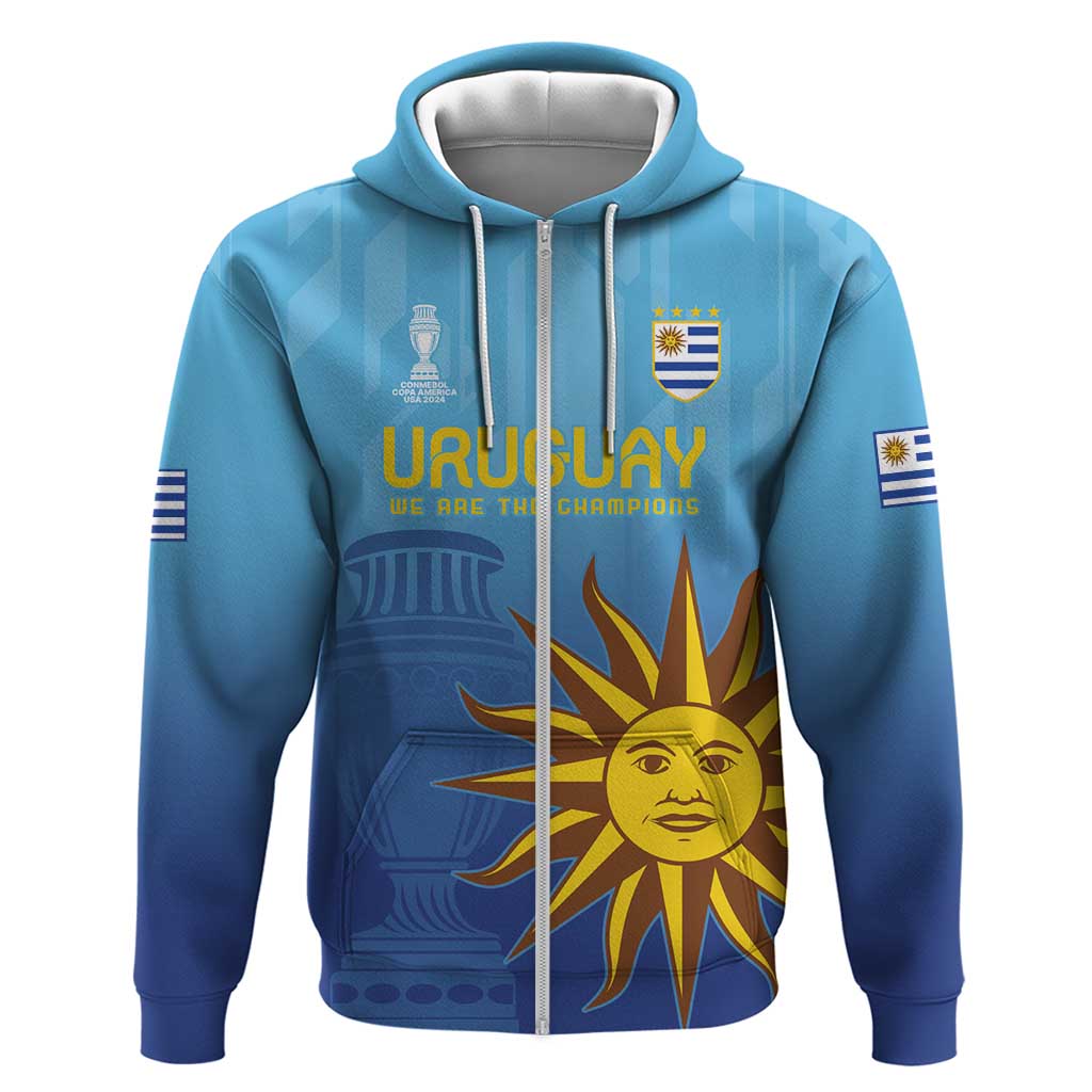 Custom Uruguay La Celeste Football Hoodie Go Champions 2024 LT9
