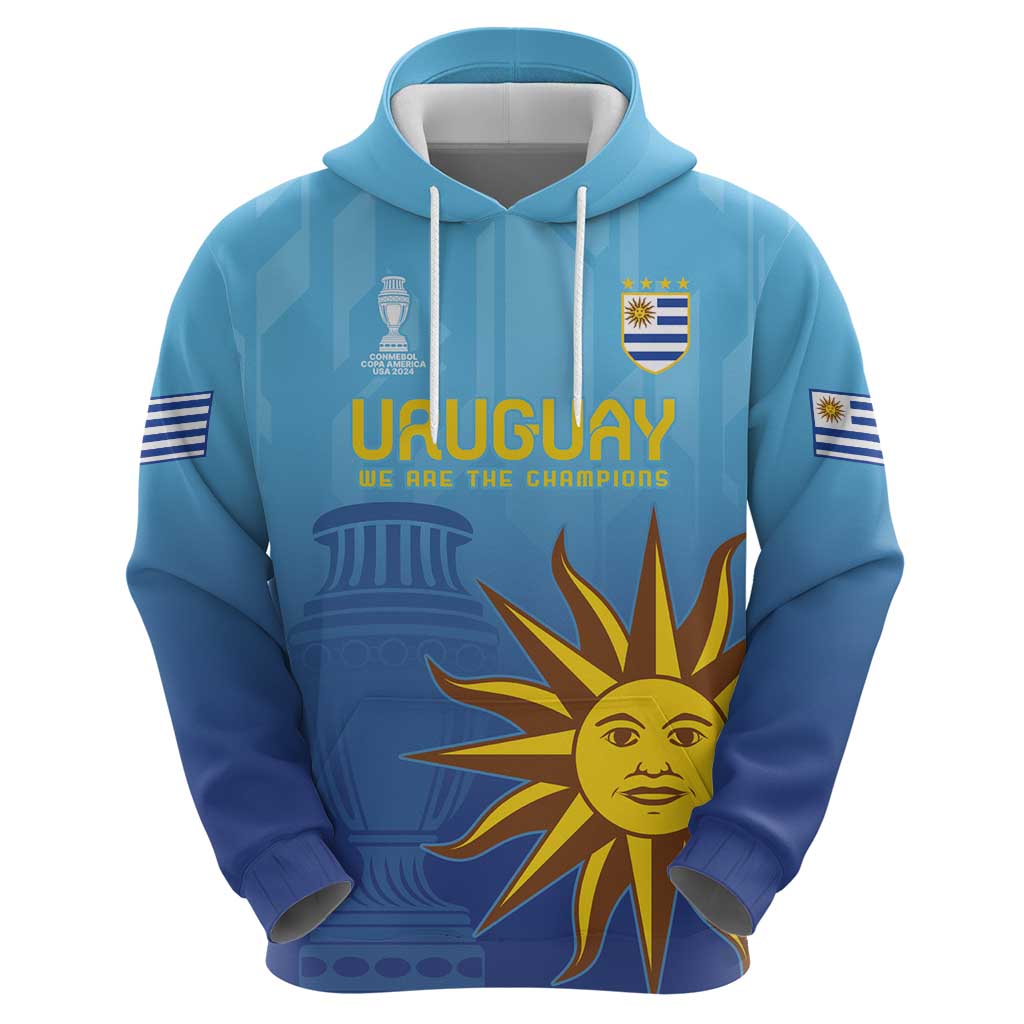Custom Uruguay La Celeste Football Hoodie Go Champions 2024 LT9