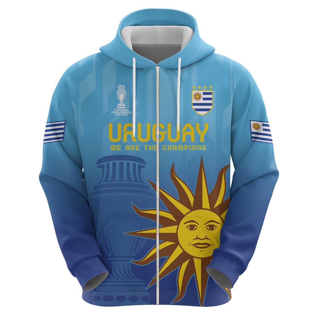 Custom Uruguay La Celeste Football Hoodie Go Champions 2024 LT9