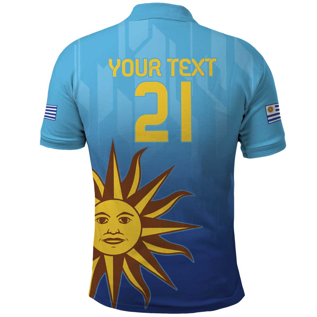 Custom Uruguay La Celeste Football Polo Shirt Go Champions 2024 LT9