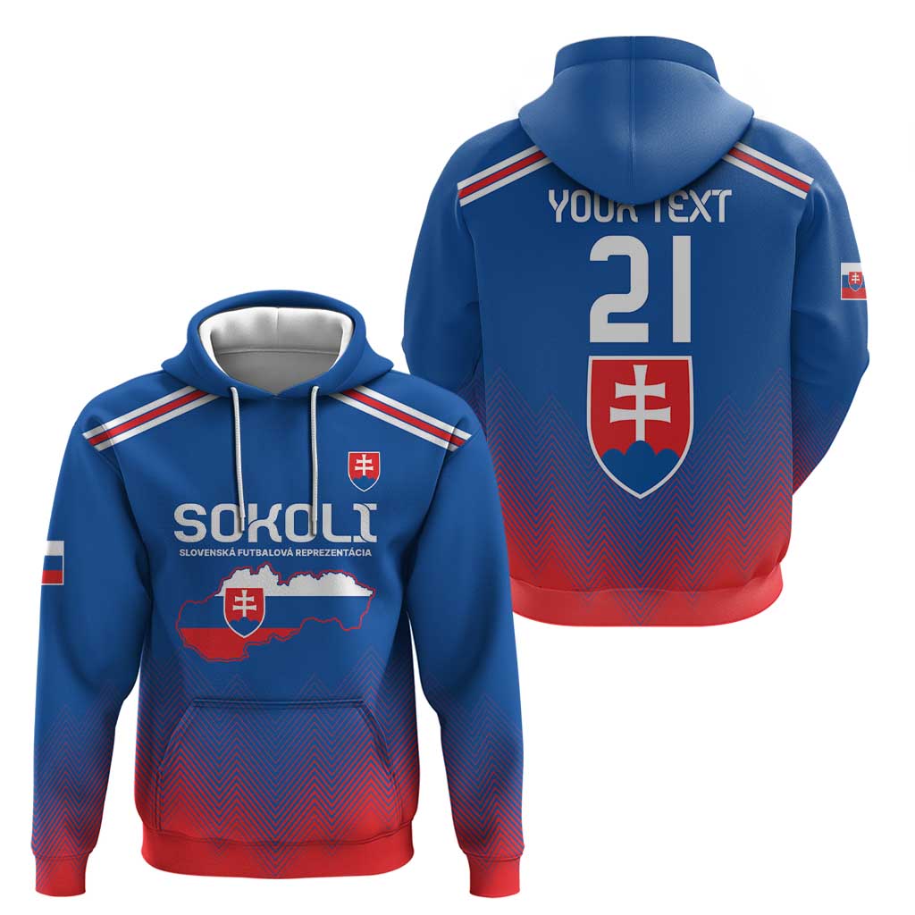 Custom Slovakia Football Hoodie Come On Sokoli Falcons LT9