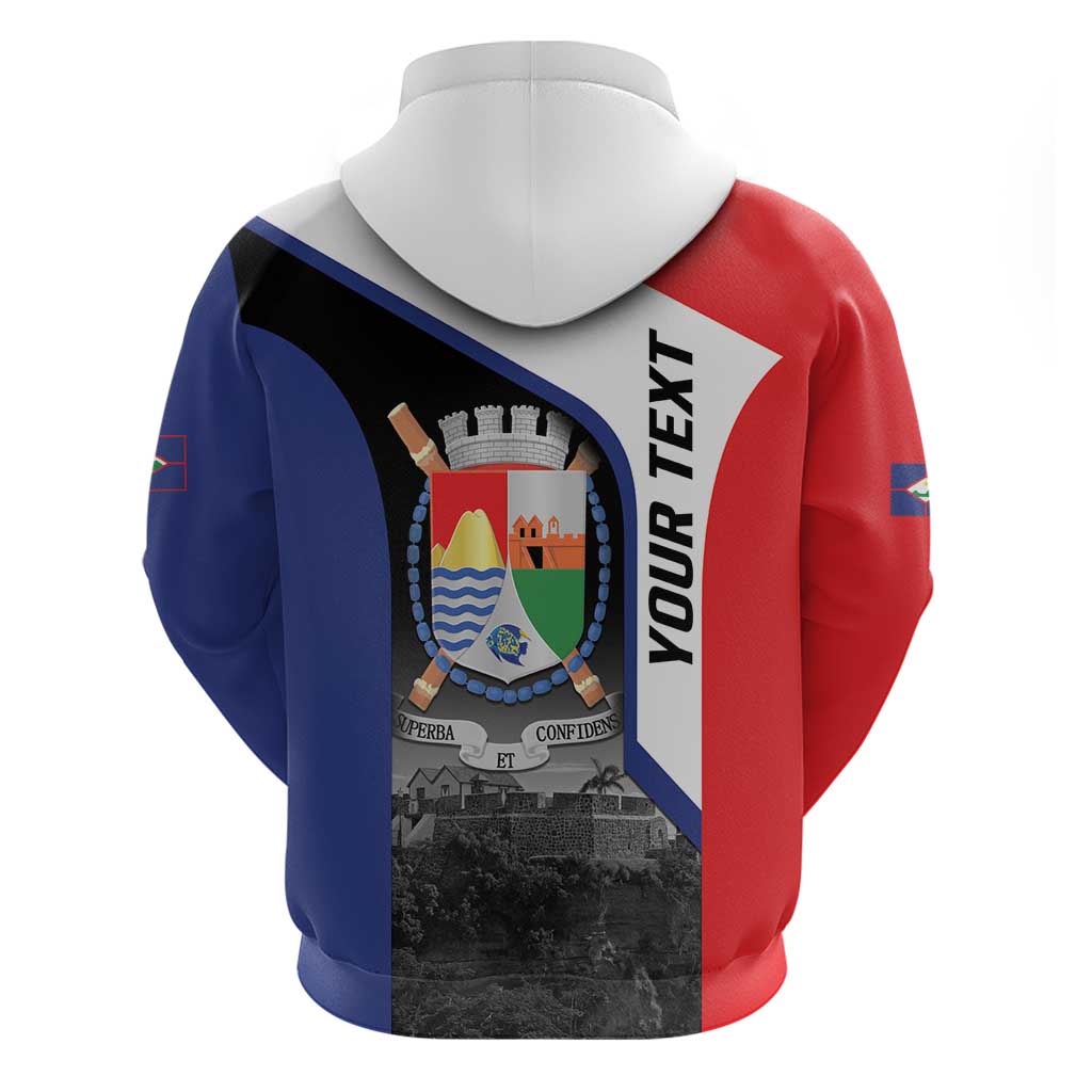 Caribbean Sint Maarten Personalized Hoodie Brown Pelican LT9