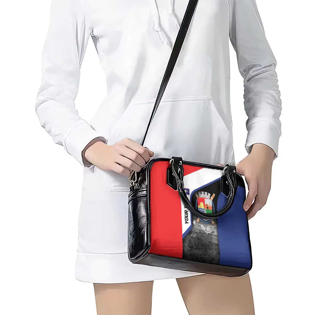 Caribbean Sint Maarten Personalized Shoulder Handbag Brown Pelican LT9