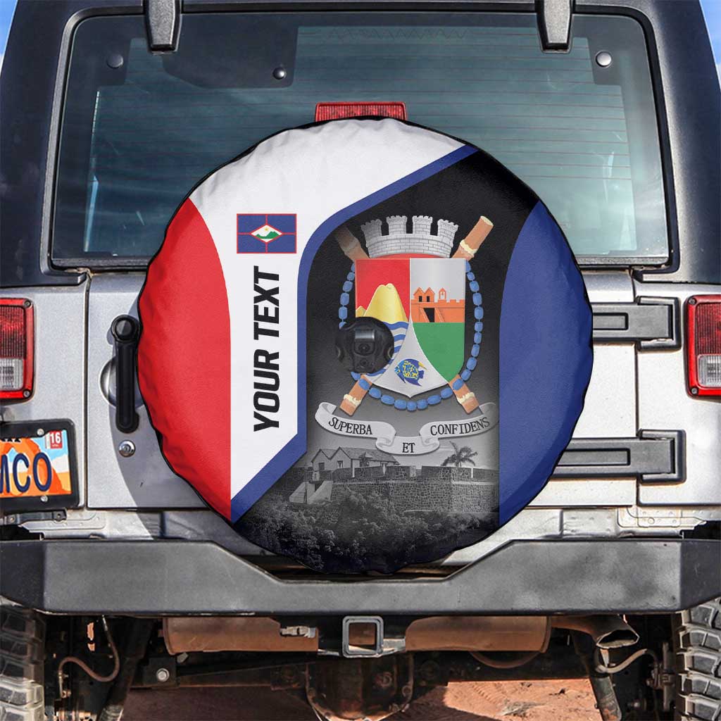 Caribbean Sint Maarten Personalized Spare Tire Cover Brown Pelican LT9