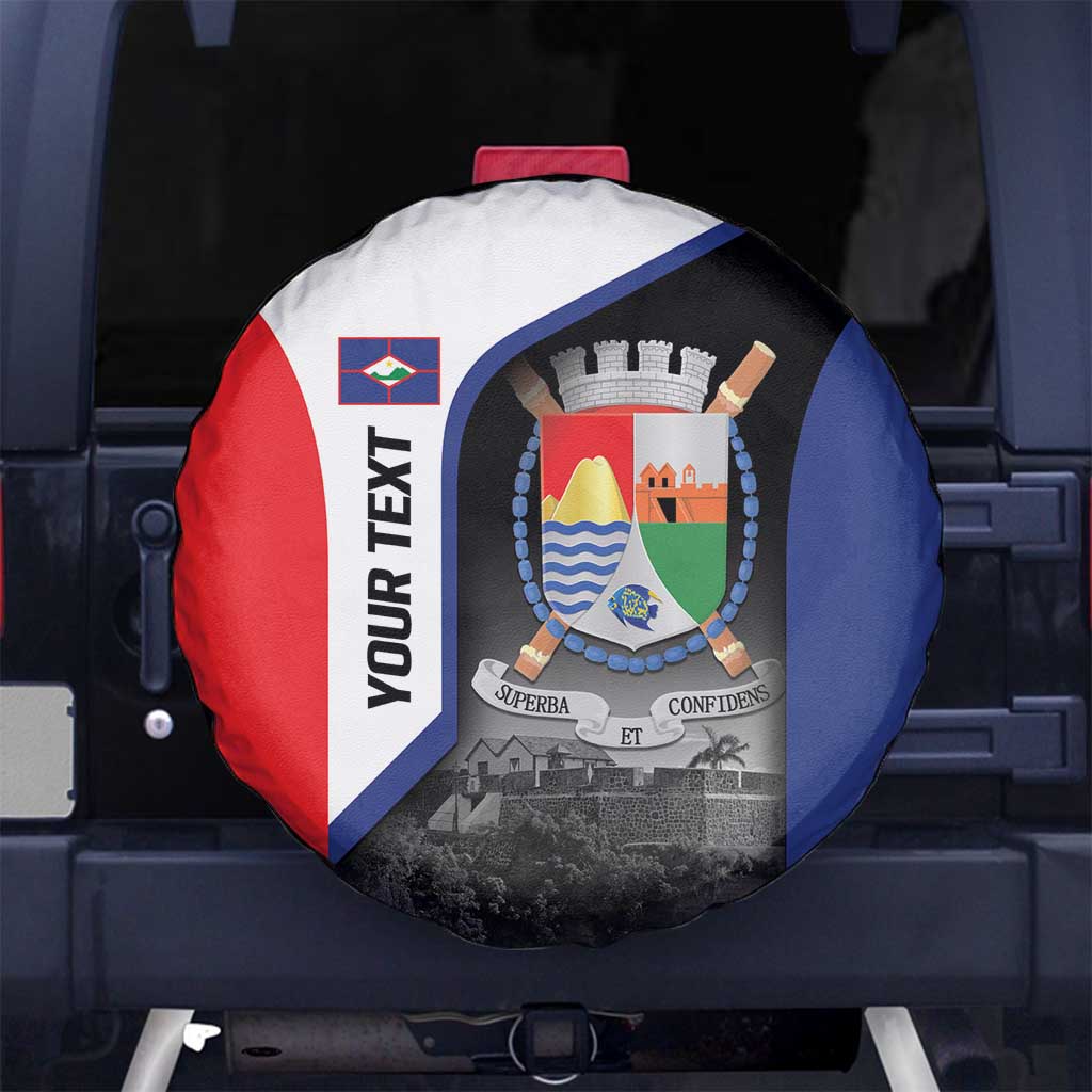 Caribbean Sint Maarten Personalized Spare Tire Cover Brown Pelican LT9