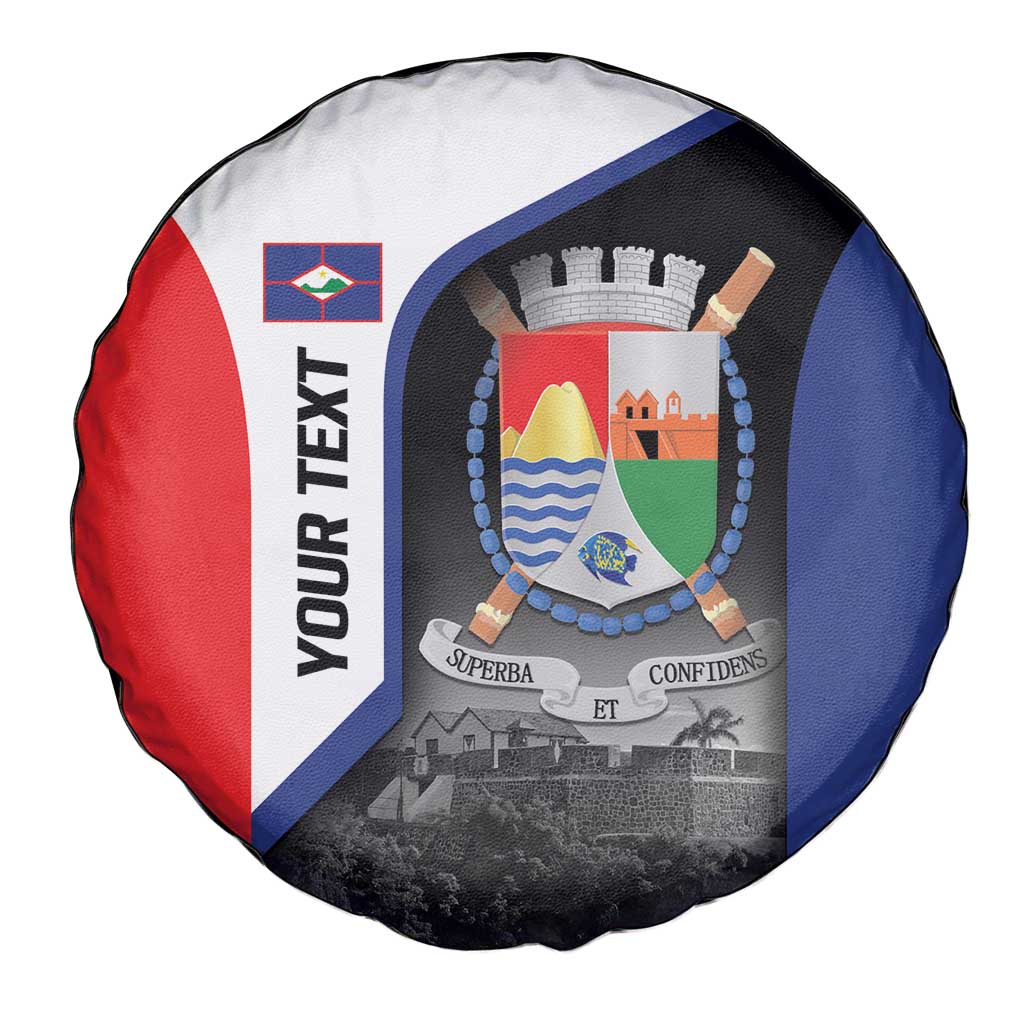 Caribbean Sint Maarten Personalized Spare Tire Cover Brown Pelican LT9