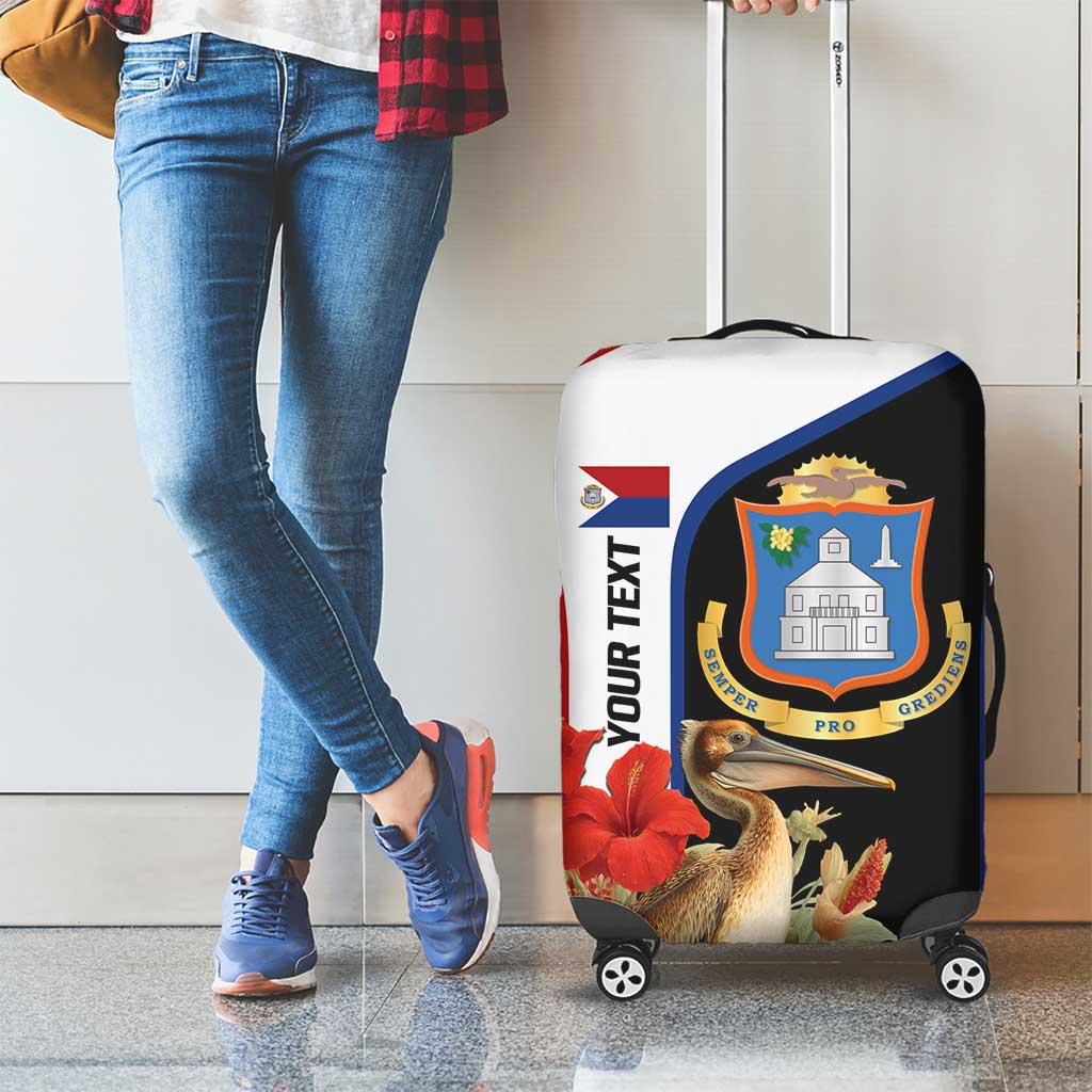 Caribbean Sint Eustatius Personalized Luggage Cover Statia Superba et confidens LT9
